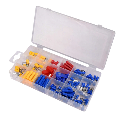 Kabelschuhe Steckverbinder 160tlg Verbindersatz Flachstecker Set Box Auto Crimp