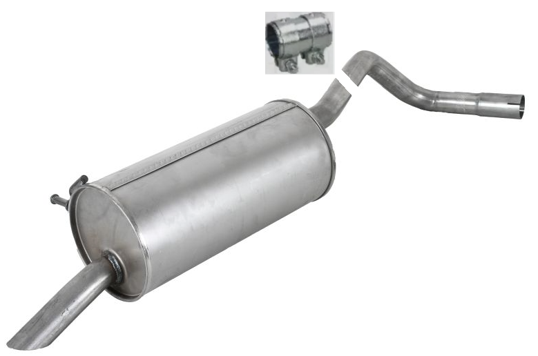 Endschalldämpfer Endtopf Auspuffanlage für VW FOX 1.4 2005-2009 55kW Liftback