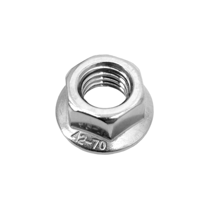 10x M5 Sperrzahnmuttern Flanschmuttern Edelstahl A2-50 DIN 6923 SW6 Muttern