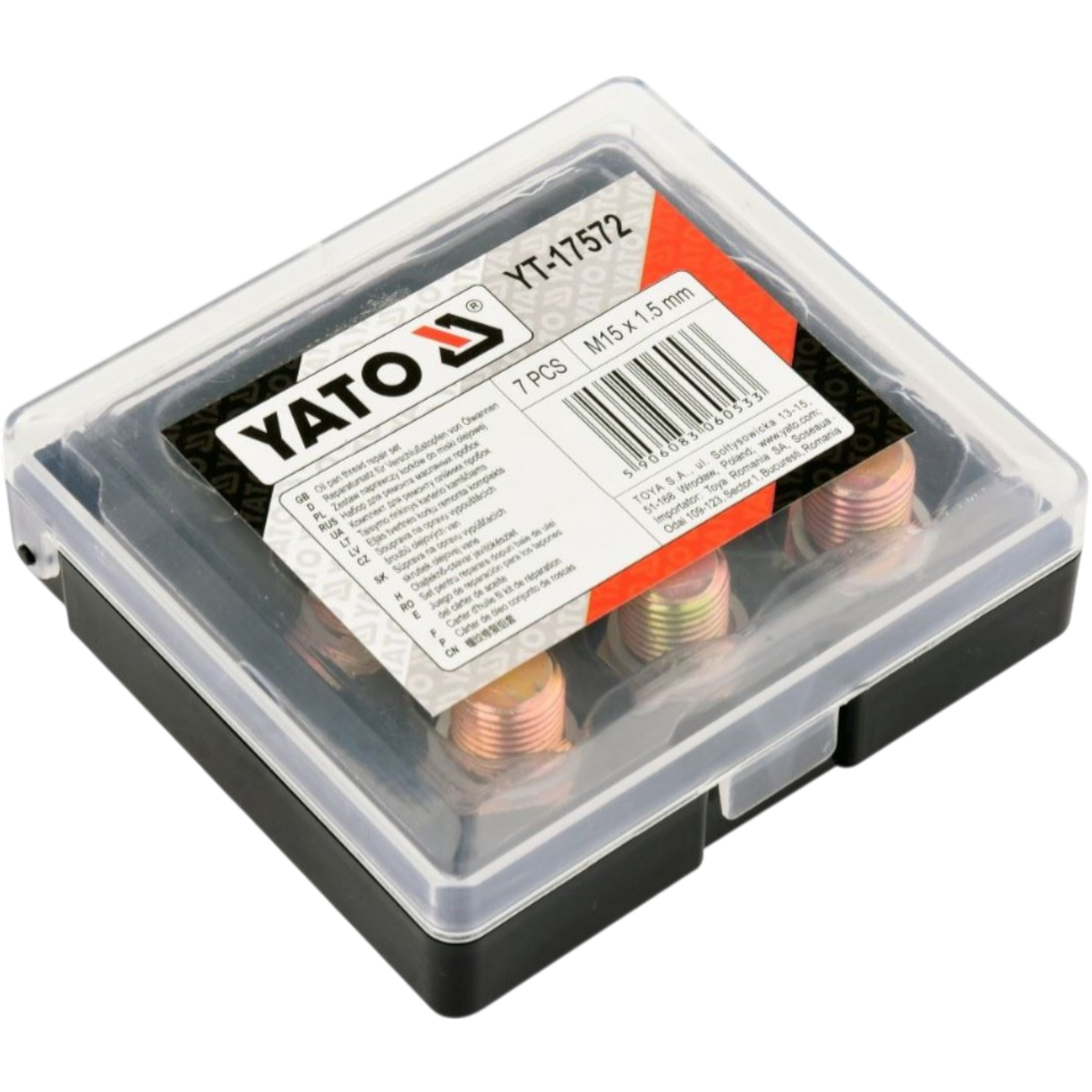 Reparatur Ölablassschraube M15 x 1,5 Ölablassgewinde 7tlg Gewindeschneider Kfz