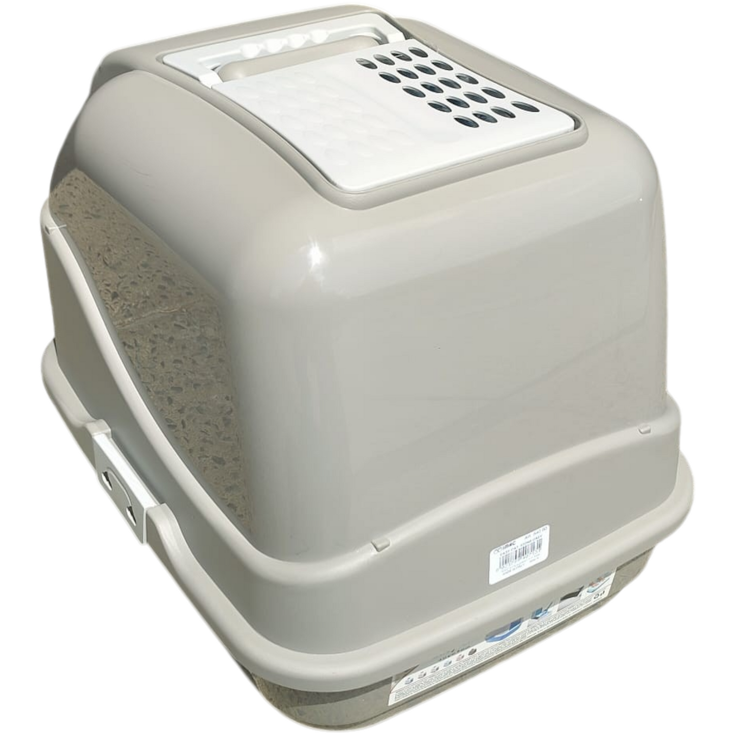 Katzentoilette Katzenklo Cat WC Haubentoilette Filter geschlossen XXL Jumbo Grau