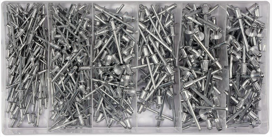 Blindnieten Popnieten Hebelnieten Flachkopf Aluminium Stahl 400 Stk 2,4 - 4,8