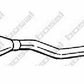 Bosal exhaust medium silencer middle mid-powers Toyota Corolla 1.4 1.6 VVT-I
