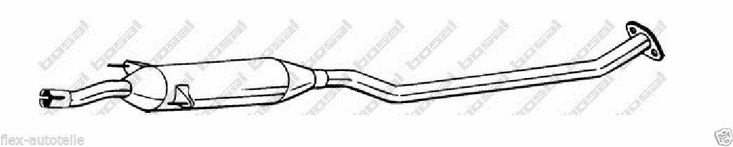 Bosal exhaust medium silencer middle mid-powers Toyota Corolla 1.4 1.6 VVT-I