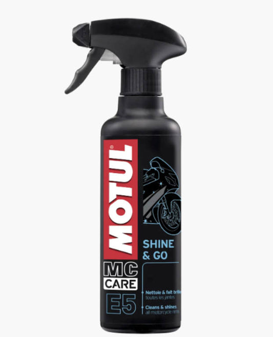 Motul E5 Shine & Go Hochglanztiefen-/ Kunststoffpflege 400ml Pumpsprayflasche