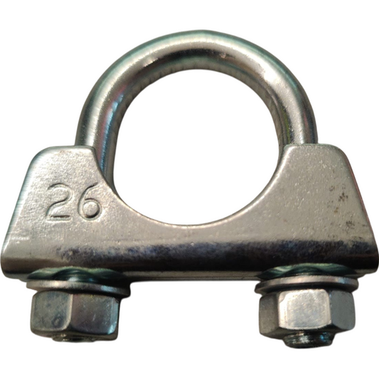 Bügelschelle Auspuffschelle Rohrschelle M8 x 26mm Rohrklemme Bügelklemme Mofa