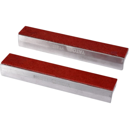 Schutzbacken Set 8tlg Schraubstock 150mm Alu magnetisch Gummi Kunststoff Kerben