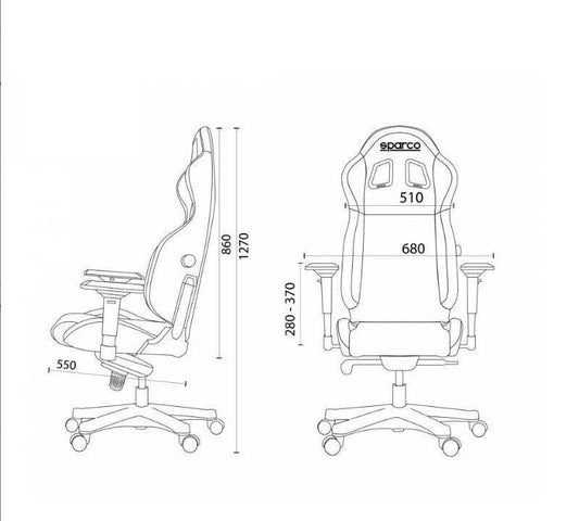 Sparco Gaming Stuhl ICON 00998NRRS Rot/Schwarz Büro Computer Sessel Racing look