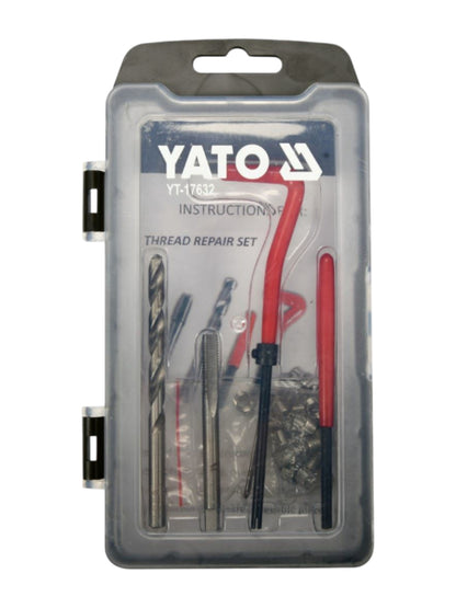 YATO Gewindereparaturset 30-teilig Reparatur Innengewinde M6 x 1.0 mm Edelstahl