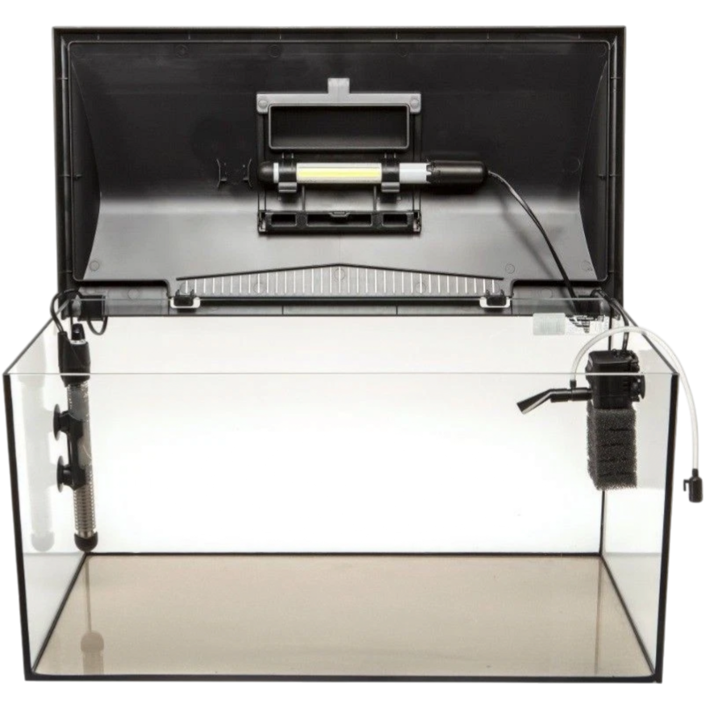 AQUAEL Aquarium komplett Set LEDDY 60 LED Beleuchtung Abdeckung Filter Heizer