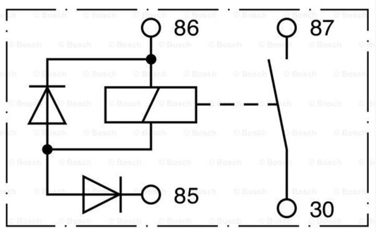 BOSCH Batterie Trennrelais Bordnetz Starter 24V max 100A LKW Boot Jeep Wohnmobil