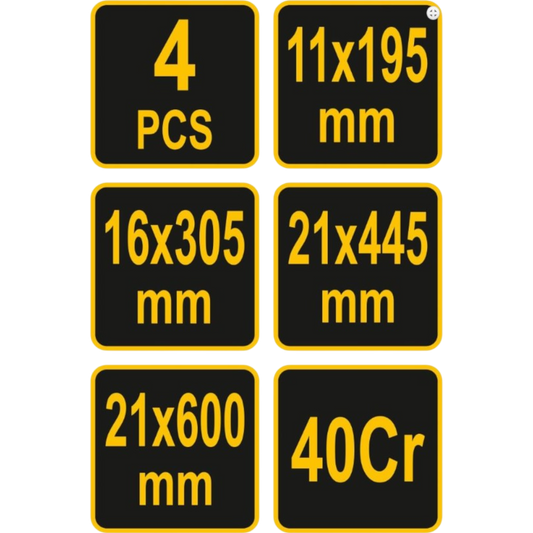 Vorel Montierhebel Set 4tlg Inspektionshebel Montiereisen Hebeleisen KFZ PKW