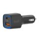 Autoladegerät Zigarette Budi LED USB+USB-C, 18W, PD+QC 3.0 Universell KFZ PKW