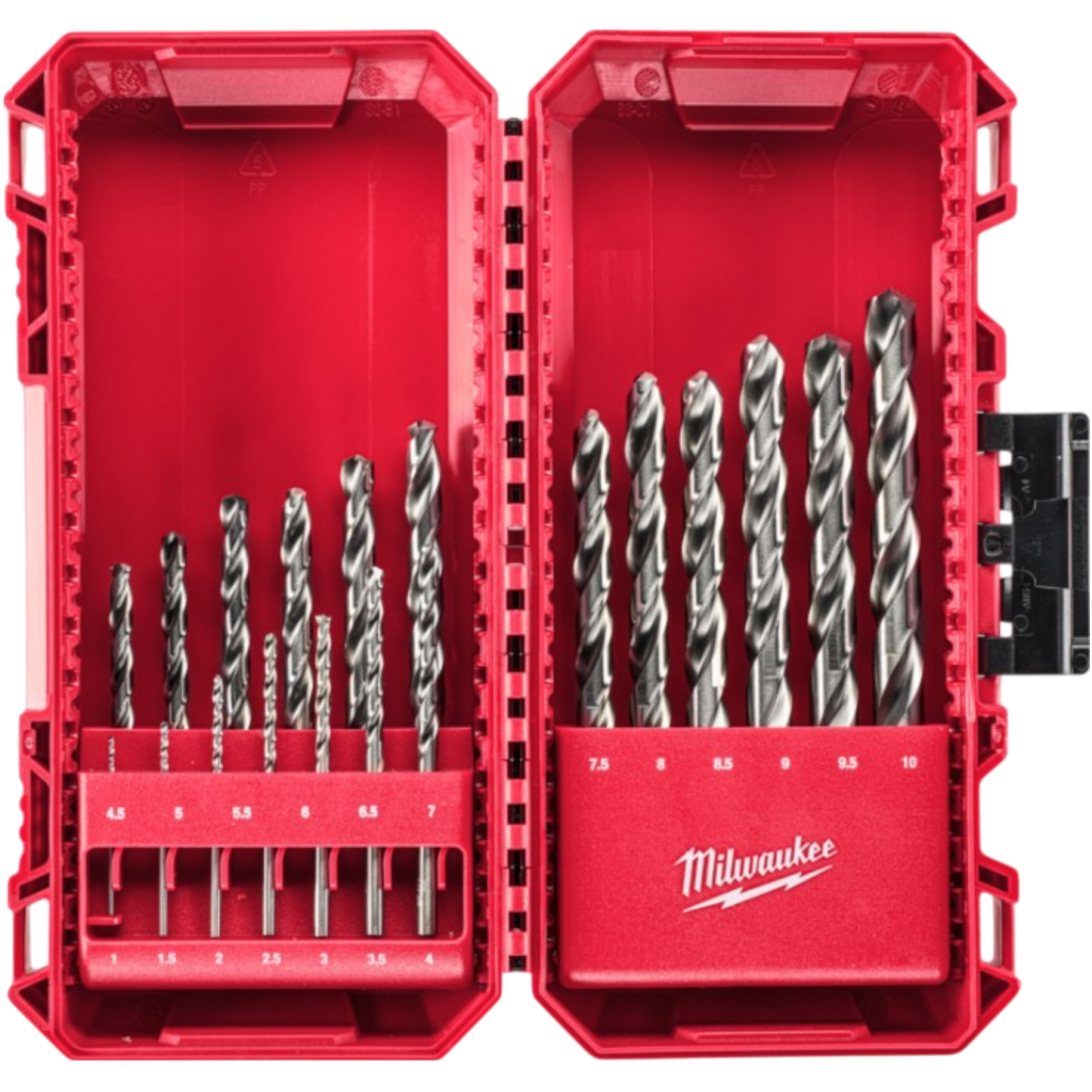 Milwaukee HSS-G Metallbohrer 19tlg Set Thunderweb 1-10 Stahlbohrer Eisenbohrer