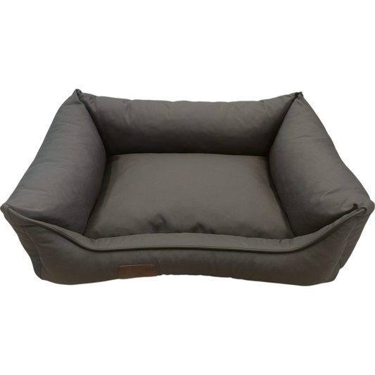 Hundebett Hundekorb Hundekissen Hundesofa Liegeplatz Polyester Korb Gr. S Grau