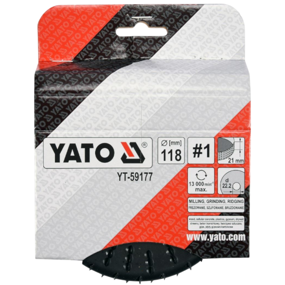 Schleifscheibe Holzraspel 118x22,2mm Raspelscheibe 13000min1 Universalraspel #1