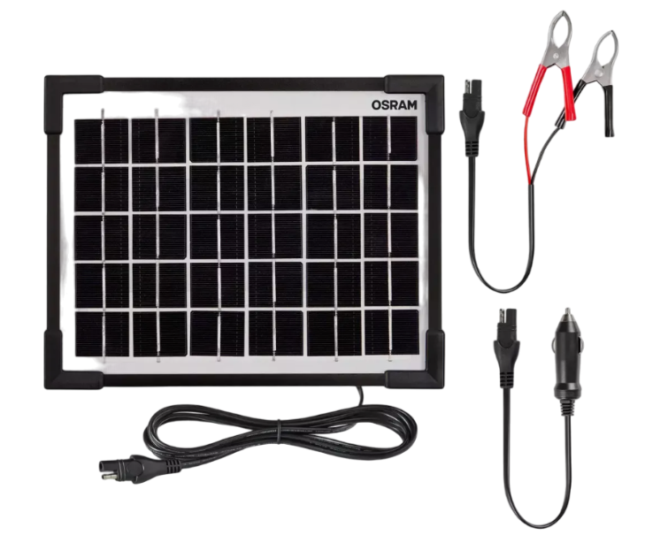 Osram Batterieladegerät Erhaltungsgerät Auto Solar Batteriecharger Strom 12V