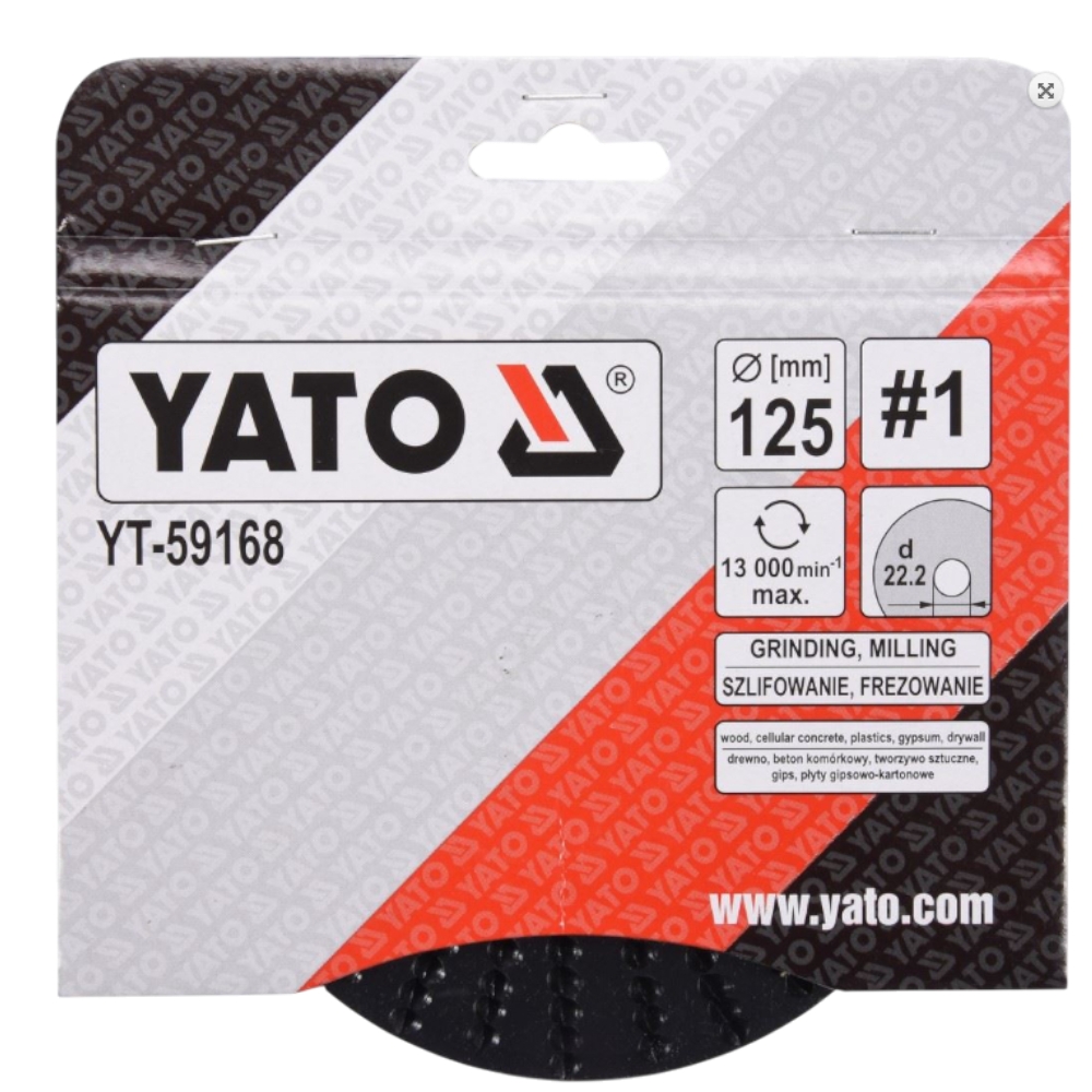 Schleifscheibe Holzraspel 125x22,2mm Raspelscheibe 13000min1 Universalraspel #1