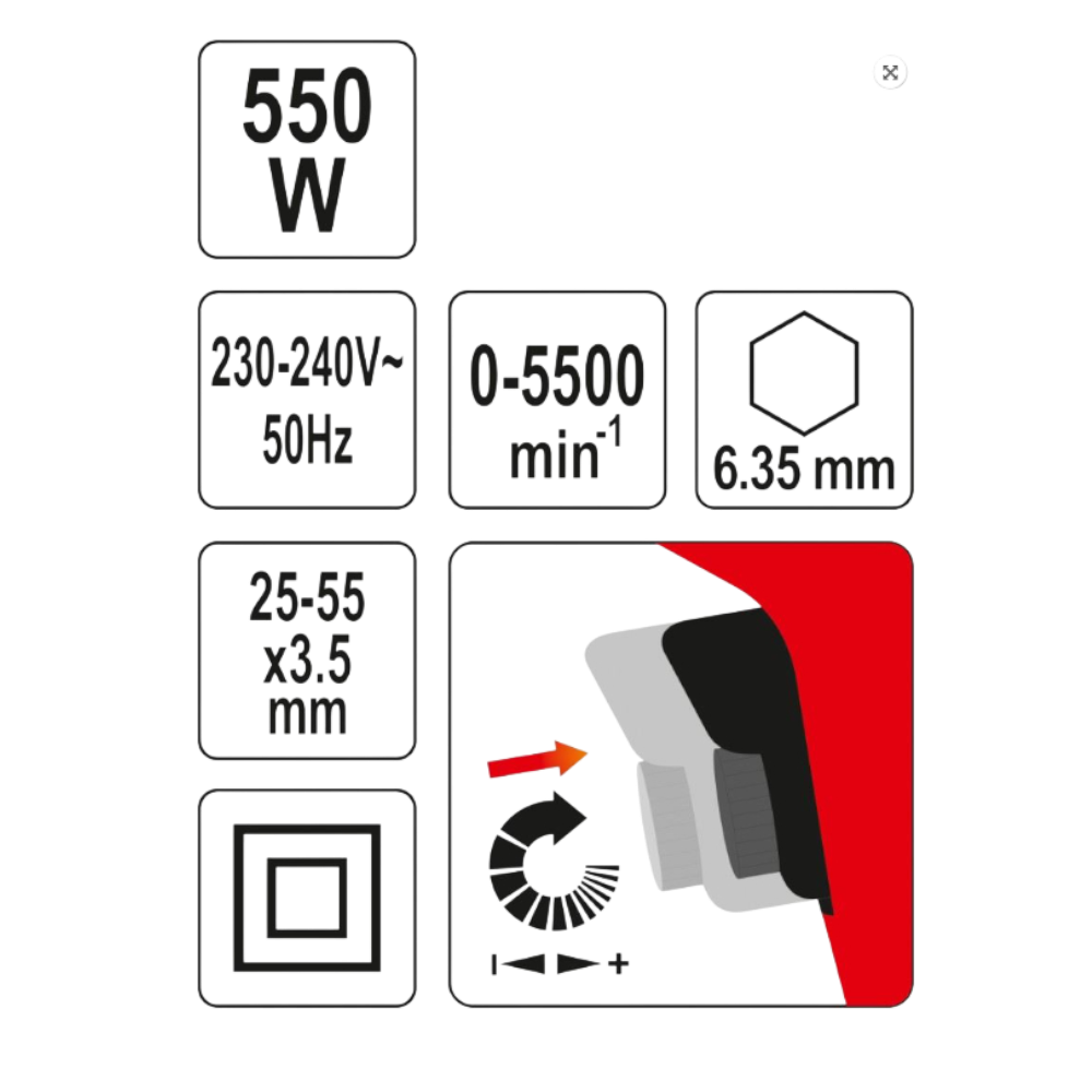 Trockenbauschrauber Gipskartonschrauber 50Hz Elektro 550W mit Schraubenmagazin
