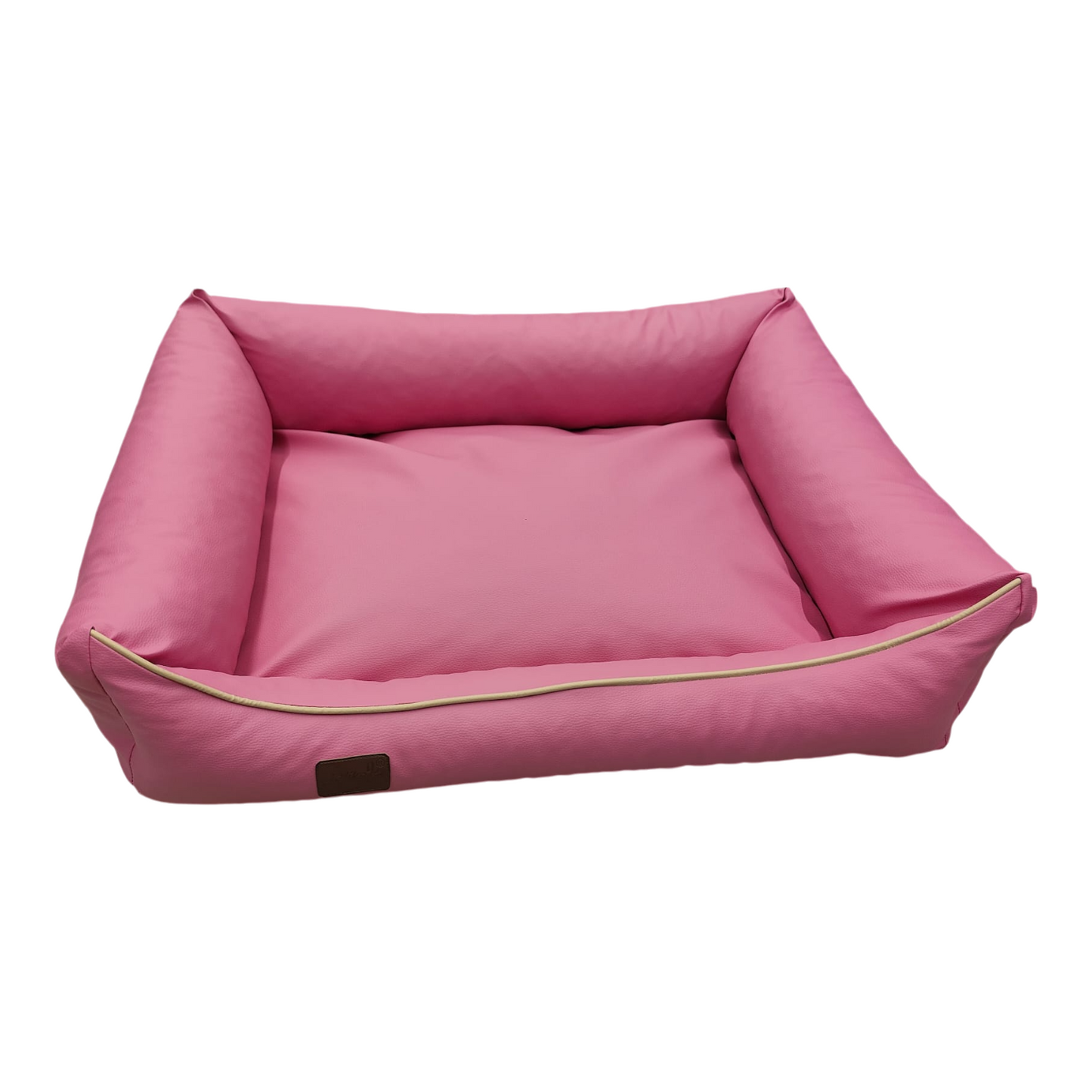 Hundebett Hundekorb Hundekissen Hundesofa Liegeplatz Kunstleder Bett XL Rosa