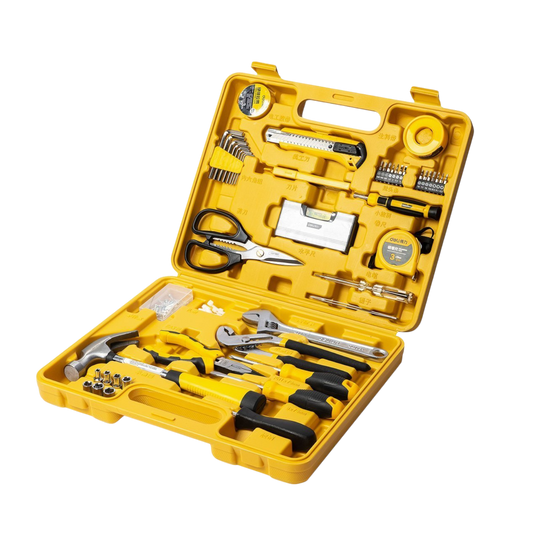 Werkzeugkoffer mit Werkzeug 48 Teile Set Werkzeugkiste Hammer Schraubenzieher