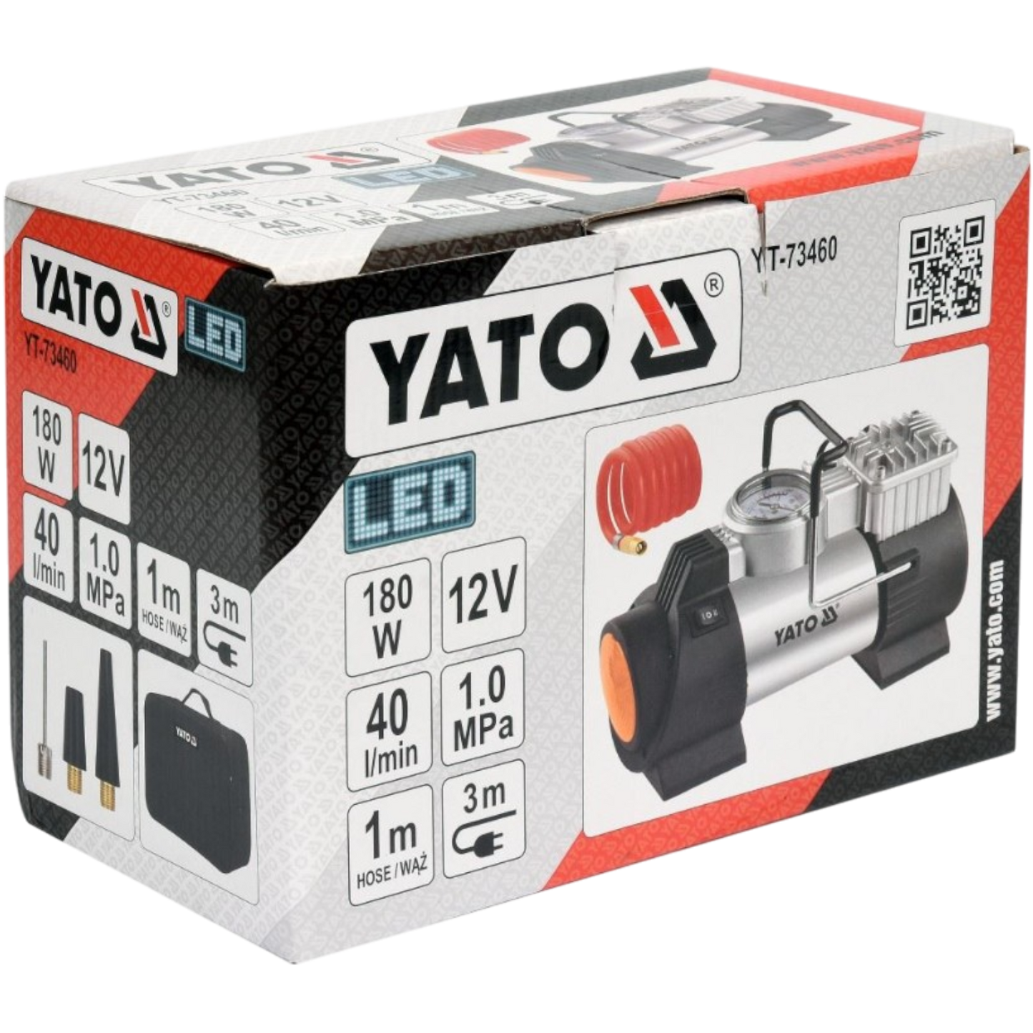 Mini Kompressor Luftkompressor KFZ 12V Auto Reifenpanne Luftpumpe tragbar