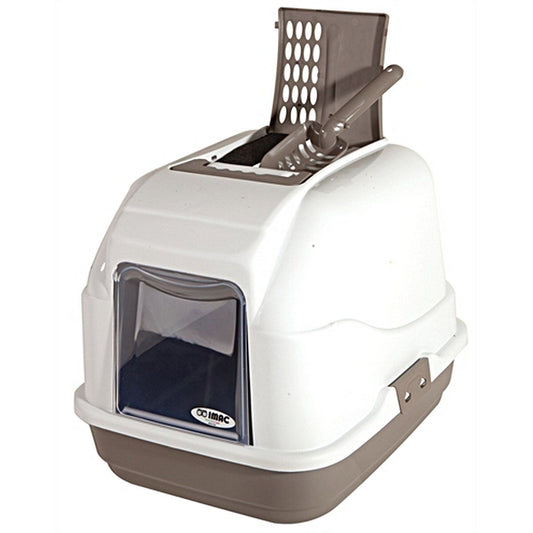 Katzentoilette Katzenklo Cat WC Haubentoilette Filter geschlossen XXL Jumbo Grau