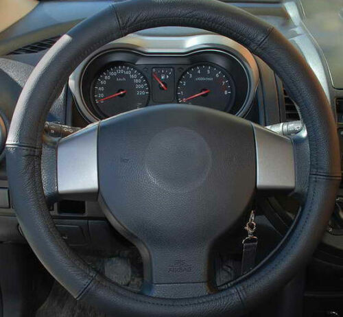 Lenkradbezug Lenkradhülle Lenkradschoner Ø 42-44 cm Schwarz Kunstleder