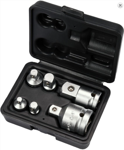 Stecknuss Adapter Set Schlagschrauber Reduzierung 1/4 3/8 1/2 3/4 Zoll 6-tlg