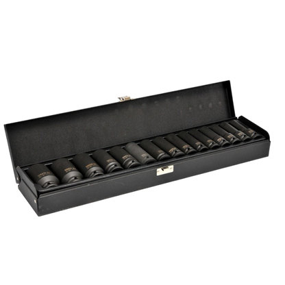 Steckschlüsselsatz Kraftnüsse Kraftschrauber lang Set 15tlg. 1/2" 12,7mm CrMo