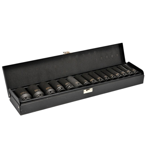 Steckschlüsselsatz Kraftnüsse Kraftschrauber lang Set 15tlg. 1/2" 12,7mm CrMo