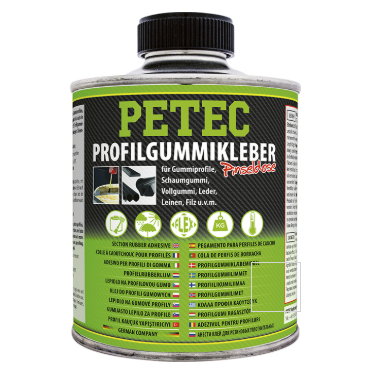 Petec Profilgummikleber Pinseldose Montagekleber für Gummi Leder Türdichtung