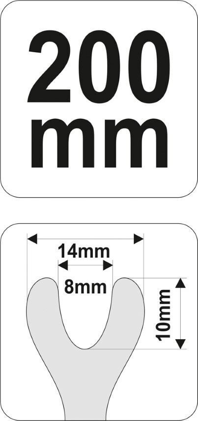 YATO YT-0842 Polsterclipentferner Hebel für KFZ Clipse 200mm YATO