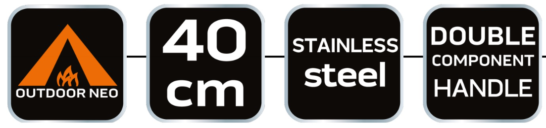 Machete Buschmesser Säge 25/40 cm Sägezahnung Camping Jagd Outdoor Garten klein