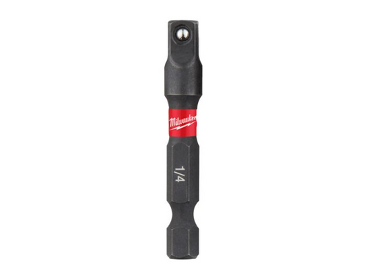 Milwaukee Shockwave Steckschlüsseladapter Bit Sechskant Verlängerung 1/4" 50mm