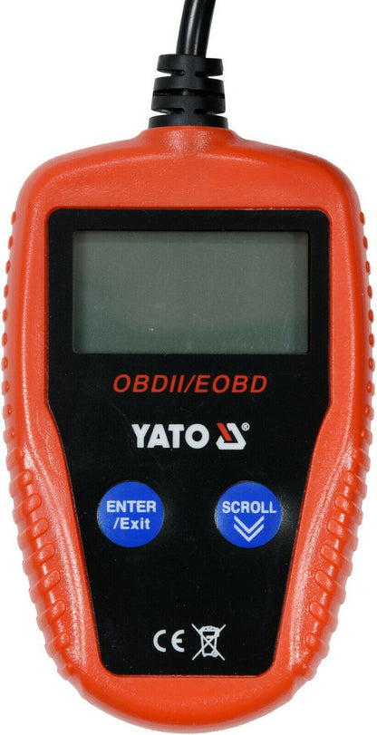 Yato YT-72977 Diagnosegerät OBD II Auto KFZ Scanner Fehlerauslesegerät Universal