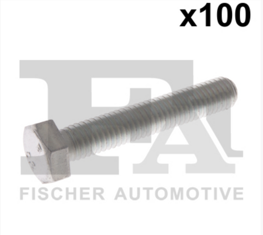 100x M8x45 13er Schraube Aussensechskantschraube DIN 933 Vollgewinde Stahl 8.8