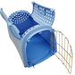 Transportbox Linus Cabrio Hunde Katzen Haustier bis 7 Kg Tierbox Reisebox Blau