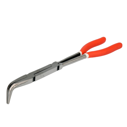 Langbeckzange Spitzzange Verlängerungszange Zange gebunden 90° 330mm CrV