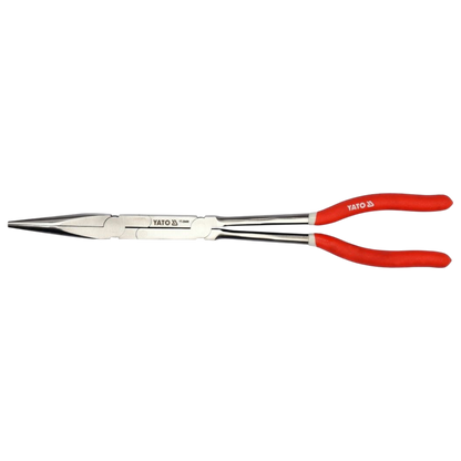 Telefonzange Spitzzange HRC 50 Flachrundzange mit Gelenk Gerade 340mm CrV