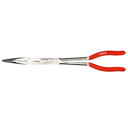 Spitzzange gebogen Verlängerungszange extra Lang 45° 330mm Flachrundzange Zange