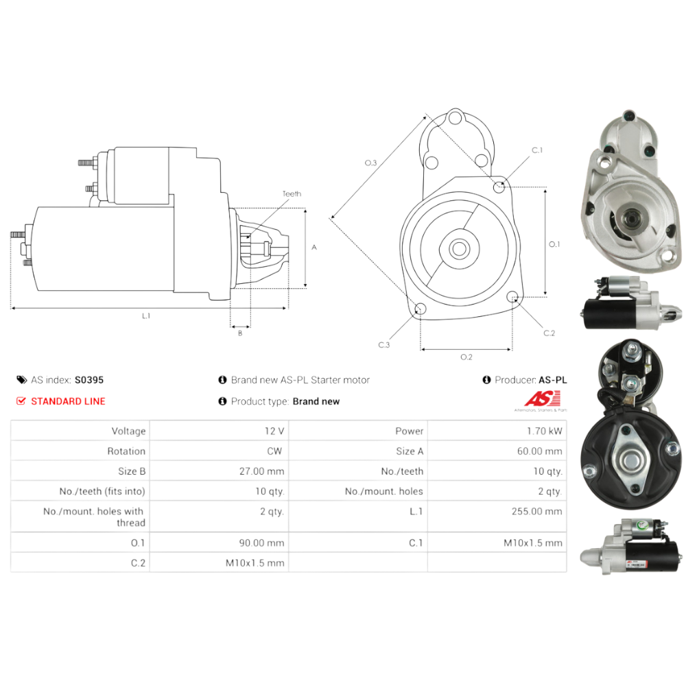 Anlasser für Mercedes GLE W166 C292 GLS X166 M-Klasse W163 W164 W166 W211 W212