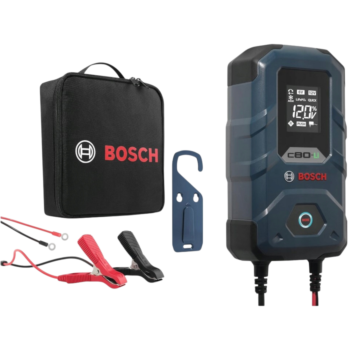 Batterieladegerät BOSCH C80-Li 15A 12V Lithium Blei-Säure GEL EFB VRLA LiFePO4
