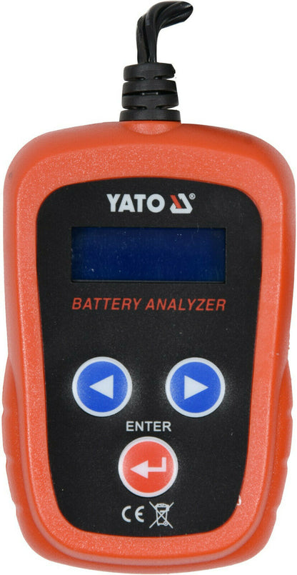 Yato YT-83113 Batterieprüfgerät Batterietester digital Prüfgerät Spannungsmesser