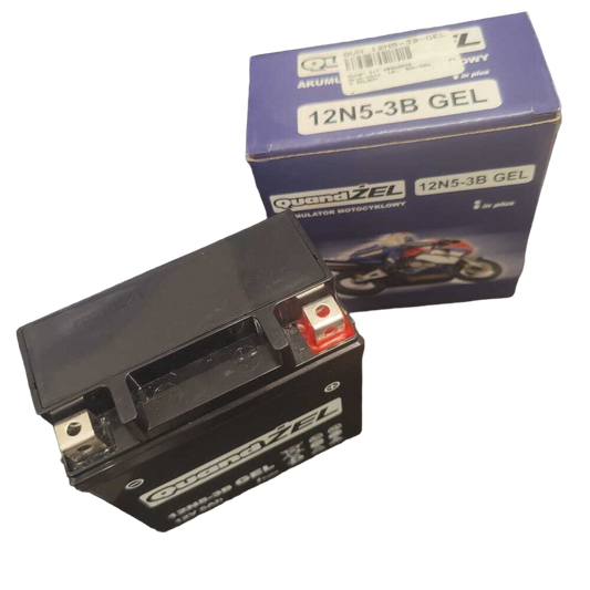 Quand GEL Motorradbatterie 12N5-3B Motorrad 50A 5Ah für Yamaha RD Suzuki GT 125