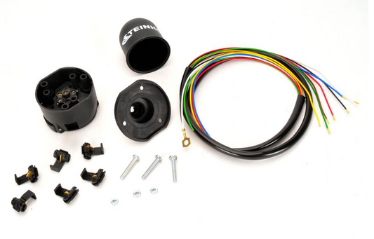 STEINHOF Elektrosatz E-satz für Anhängerkupplung Kabelsatz Universal 7-polig