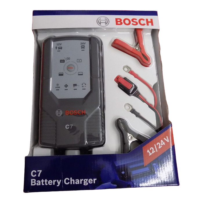 Bosch C7 Electronic charger 12V / 24V Battery charger KFZ Boot 14-230AH