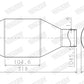 Walker 65200 UNIVERSAL-KATALYSATOR KAT Rund 46 / 50mm bis 2,5l 2500ccm