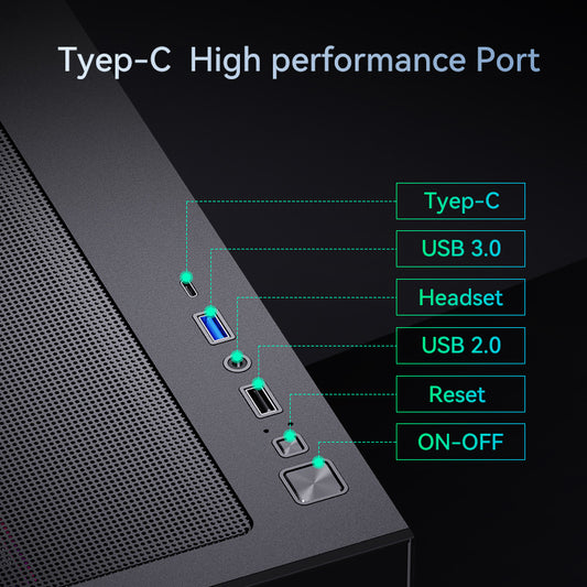 PC Gehäuse Computer Case Gaming ATX M-ATX Mini-ITX Weiss Midi Tower SNOWMAN