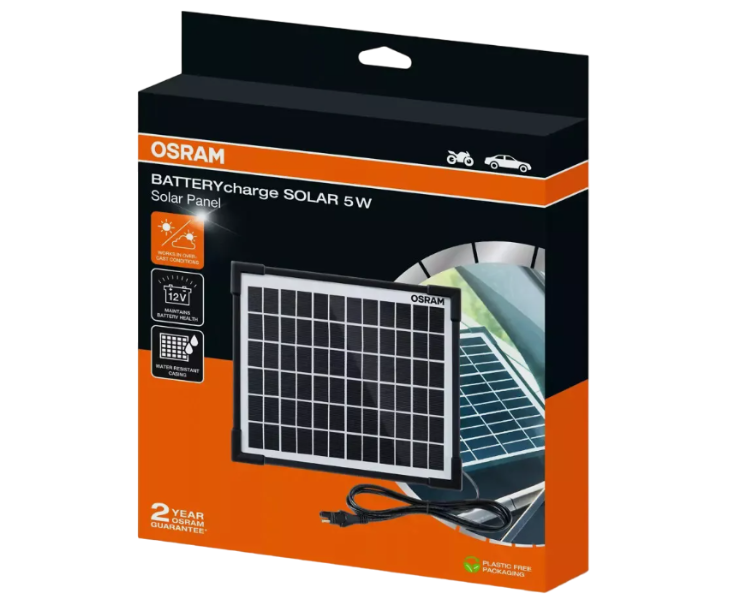 Osram Batterieladegerät Erhaltungsgerät Auto Solar Batteriecharger Strom 12V